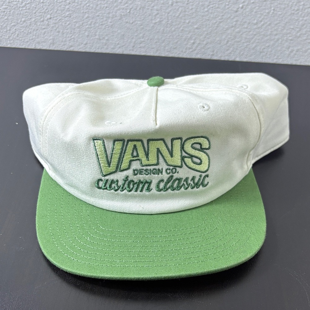 Vans Custom Classic Green and White Hat